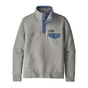 Patagonia Gray and Blue Quilted Women's Sweater